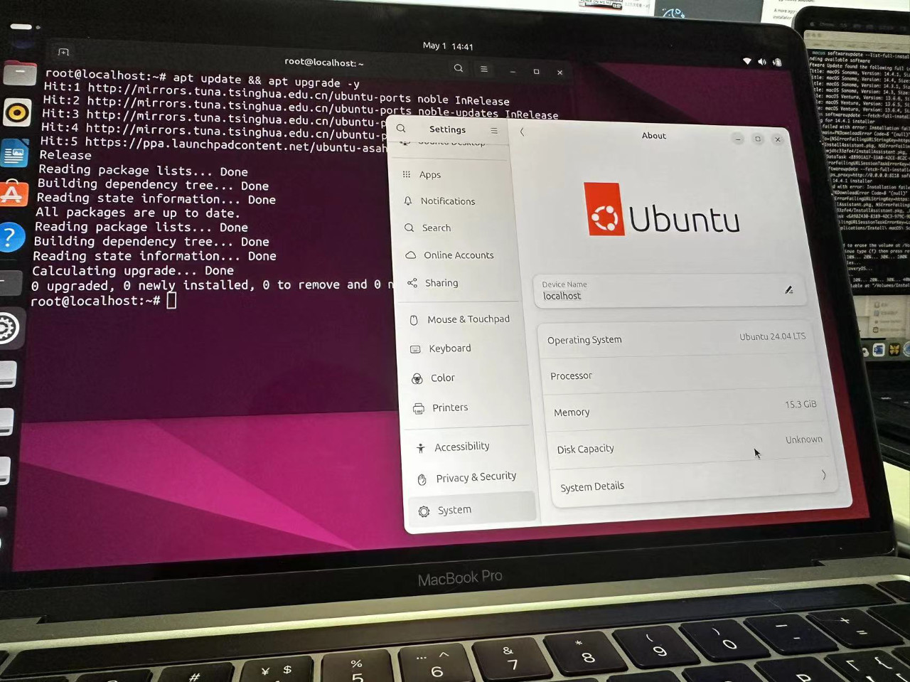 MacBook Pro 原生安裝 Ubuntu 24.04 ARM 版 MacBook Pro 原生安裝 Ubuntu 24.04 ARM 版